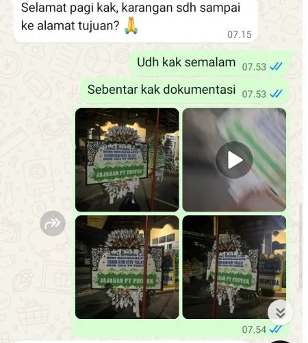 Pengiriman Papan Bunga Selamat Kebon Manggis