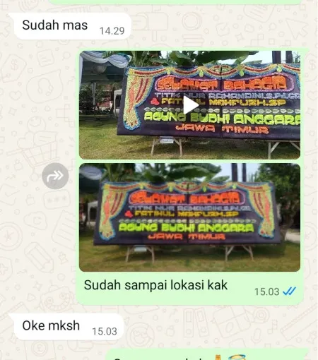 Pengiriman Papan Bunga Kebon Manggis