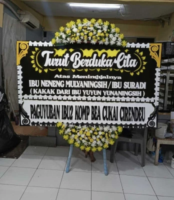 Papan Bunga di Kebon Manggis