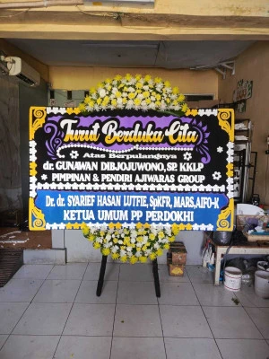 Papan Bunga di Kebon Manggis